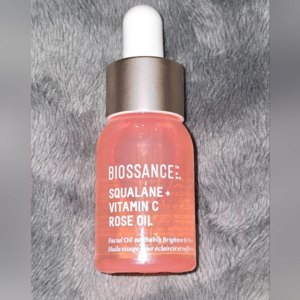 Biossance Squalane + Vitamin C & Rose Oil 12ml NWOB
